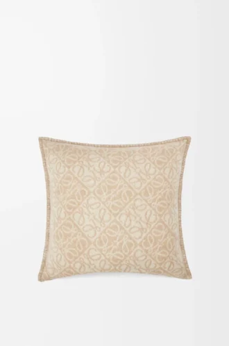 Cuscino Anagram in lana e cashmere Beige
