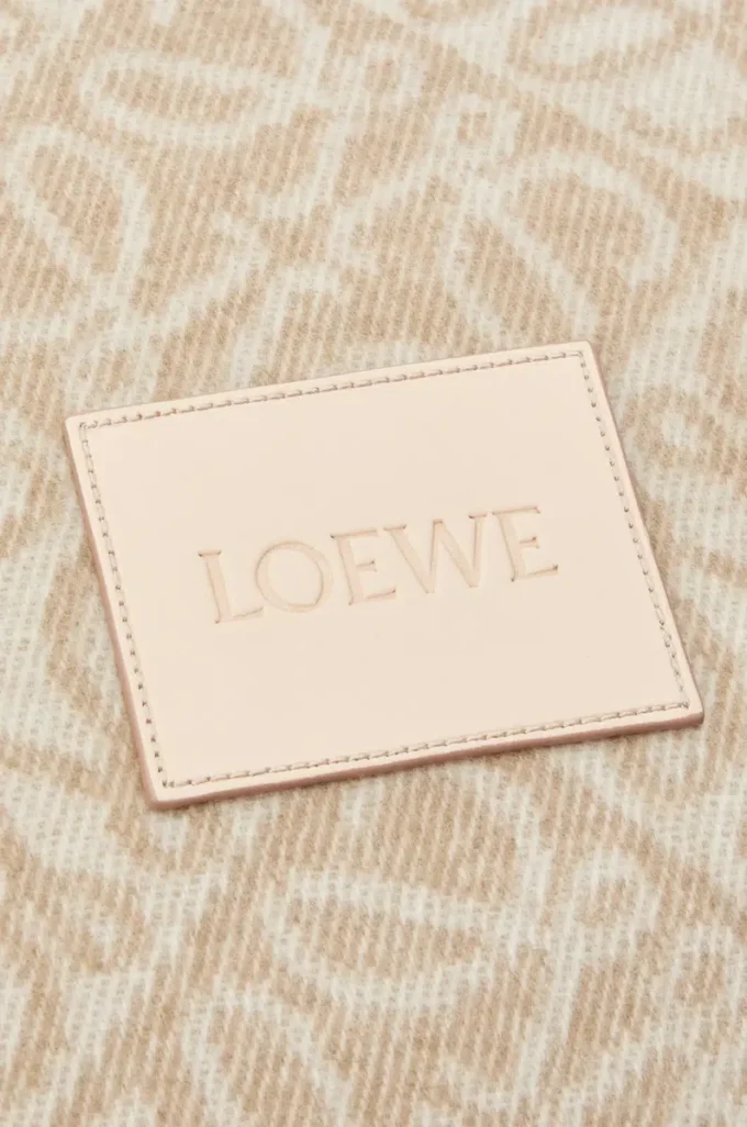 Cuscino Anagram in lana e cashmere Beige Cuscino Anagram in lana e cashmere Beige