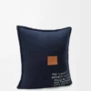 Cuscino in lana blu navy scuro Cuscino in lana blu navy scuro