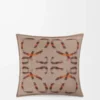 Cuscino in lana e cashmere Beige/Arancione Cuscino in lana e cashmere Beige/Arancione