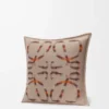 Cuscino in lana e cashmere Beige/Arancione Cuscino in lana e cashmere Beige/Arancione