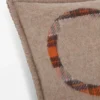 Cuscino in lana e cashmere Beige/Arancione Cuscino in lana e cashmere Beige/Arancione