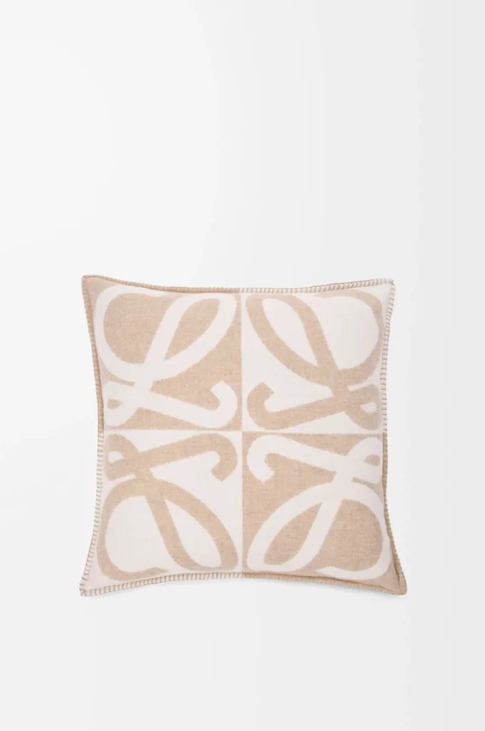 Cuscino in lana e cashmere Beige/Ecru Cuscino in lana e cashmere Beige/Ecru