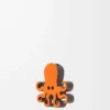 Dadi a forma di polipo in pelle di vitello Arancione chiaro Dadi a forma di polipo in pelle di vitello Arancione chiaro