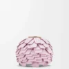 Dadi floreali in pelle di vitello classica rosa chiaro