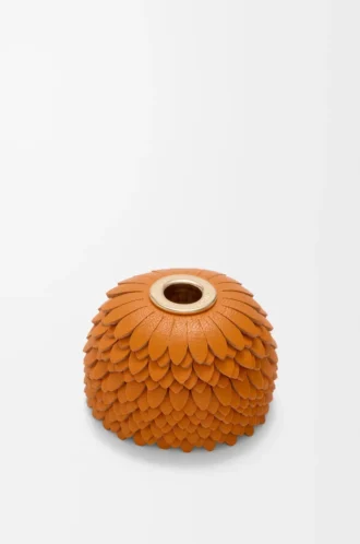 Dadi Flower in pelle di vitello classica Orange