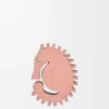 Dadi Seahorse in pelle di vitello classica Blossom/Tan