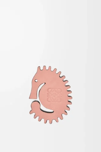 Dadi Seahorse in pelle di vitello classica Blossom/Tan