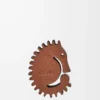 Dadi Seahorse in pelle di vitello classica Blossom/Tan