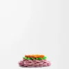 Dado a forma di fiore in pelle di vitello classica Light Candy