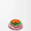 Dado a forma di fiore in pelle di vitello classica Light Candy