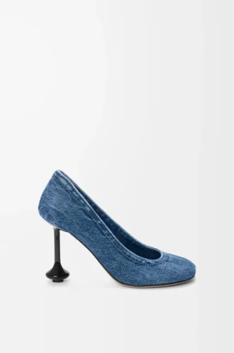 Décolleté Toy in denim Washed Denim