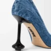Décolleté Toy in denim Washed Denim