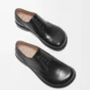 Derby brogue Campo in pelle di vitello spazzolata Nero Derby brogue Campo in pelle di vitello spazzolata Nero
