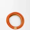 Doppio bracciale intrecciato in pelle di vitello Arancione vivace/Giallo Doppio bracciale intrecciato in pelle di vitello Arancione vivace/Giallo
