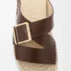 Espadrillas Petal in pelle di vitello conciata al vegetale Marrone Espadrillas Petal in pelle di vitello conciata al vegetale Marrone