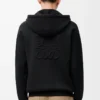 Felpa con cappuccio e zip Anagram in lana nera Felpa con cappuccio e zip Anagram in lana nera