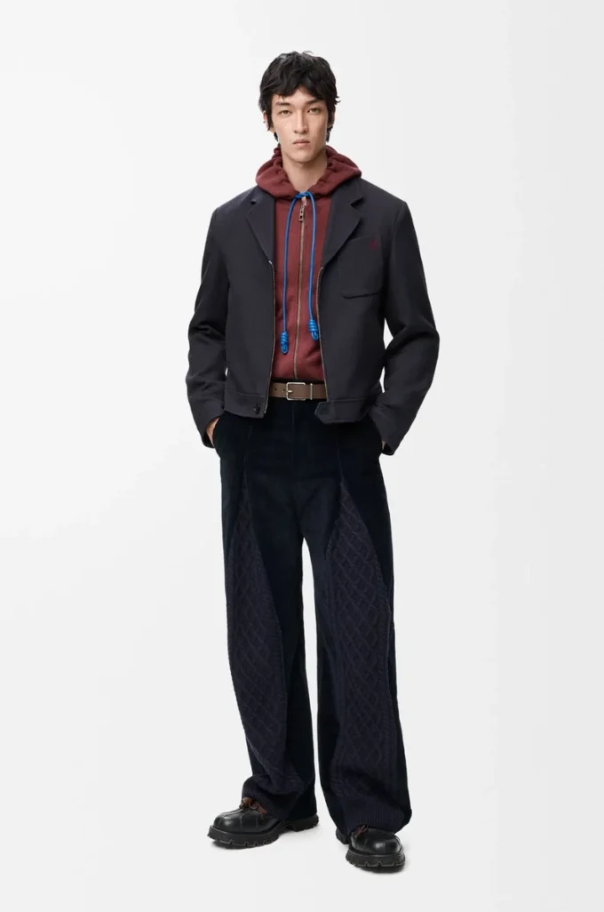 Felpa con cappuccio e zip in cotone bordeaux Felpa con cappuccio e zip in cotone bordeaux