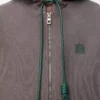Felpa con cappuccio e zip in cotone Grigio scuro