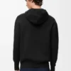 Felpa con cappuccio e zip in lana Nero Felpa con cappuccio e zip in lana Nero