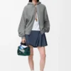 Felpa con cappuccio Flamenco in cotone e cashmere Grigio Felpa con cappuccio Flamenco in cotone e cashmere Grigio