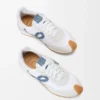 Flow Runner 2.0 in nylon e pelle scamosciata Bianco/Denim chiaro Flow Runner 2.0 in nylon e pelle scamosciata Bianco/Denim chiaro