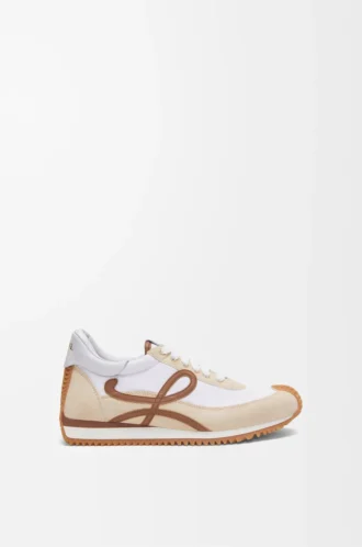 Flow Runner 2.0 in nylon e pelle scamosciata Chocolate/Almost Optic