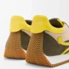 Flow Runner 2.0 in nylon e pelle scamosciata Crema/Giallo/Verde oliva Flow Runner 2.0 in nylon e pelle scamosciata Crema/Giallo/Verde oliva