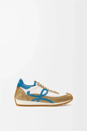 Flow Runner 2.0 in nylon e pelle scamosciata Sand/Blue/White
