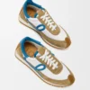 Flow Runner 2.0 in nylon e pelle scamosciata Sand/Blue/White