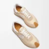 Flow Runner in nylon e pelle scamosciata Light Powder Flow Runner in nylon e pelle scamosciata Light Powder