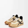 Flow Runner in nylon e pelle scamosciata Oro/Nero Flow Runner in nylon e pelle scamosciata Oro/Nero