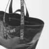 Fold Shopper in pelle di vitello nera Fold Shopper in pelle di vitello nera