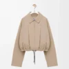 Giacca a palloncino in cotone Beige
