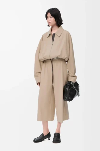 Giacca a palloncino in cotone Beige