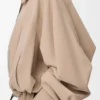 Giacca a palloncino in cotone Beige