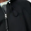 Giacca a palloncino in misto cupro Nero Giacca a palloncino in misto cupro Nero