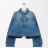 Giacca a trapezio in denim Denim Blue