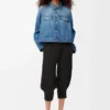 Giacca a trapezio in denim Denim Blue