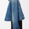 Giacca a trapezio in denim Denim Blue