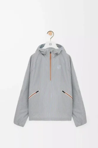 Giacca a vento Storm in tessuto tecnico Beige/Blu