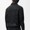 Giacca Anagram in denim nero Giacca Anagram in denim nero