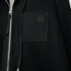 Giacca con cappuccio in shearling Nero Giacca con cappuccio in shearling Nero