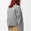 Giacca con zip in lana Grigio chiaro