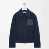 Giacca da lavoro in denim blu indaco