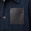 Giacca da lavoro in denim blu indaco