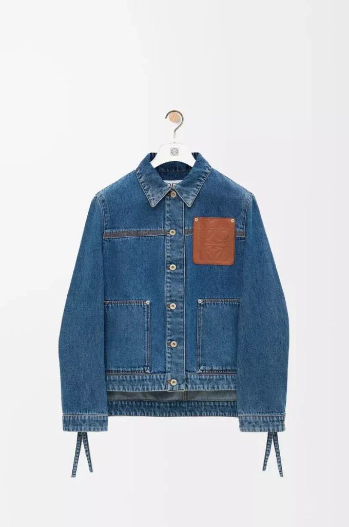 Giacca da lavoro in denim Jeans Blue Giacca da lavoro in denim Jeans Blue