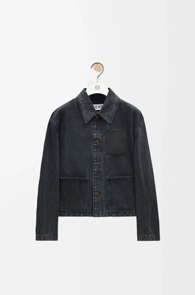 Giacca da lavoro in denim Nero