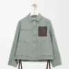 Giacca da lavoro in denim Verde kaki