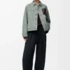 Giacca da lavoro in denim Verde kaki